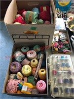 sewing and crochet supplies