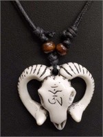 Handcarved  bone 10" necklace