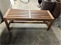 Wood Sitting Bench - 45 x 16 x 17