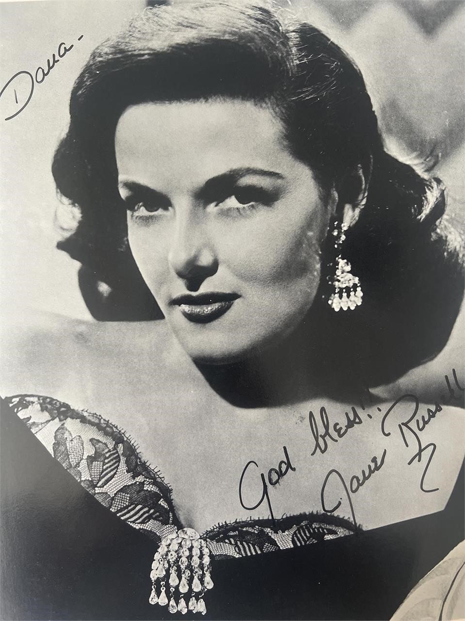 Jane Russell signed photo