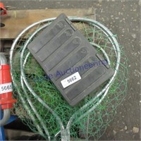 Pile- fish nest, boat anchor, small tackle box