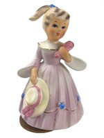 Schmid Bros. Porcelain Musical Girl in Pink Dress