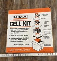 Opened U Haul Cell Kit for Packing