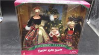 HOLIDAY SISTERS BARBIE KELLY STACIE GIFT SET 1998