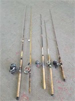 (5) Fishing Poles & Reels