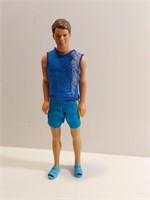 1991 Brown Hair Ken Doll In Beach Swim Wear.