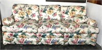 Drexel Floral & Butterfly Upholstered Sofa