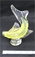 7"h Art Glass Fish with Gold Flakes, Murano?