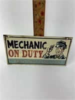12x6 mechanic on duty sign