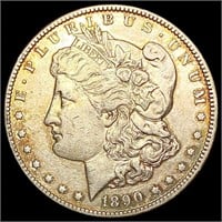 1890-CC Morgan Silver Dollar NEARLY UNCIRCULATED