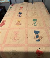 Vintage Sunbonnet Sue Quilt See All Pics