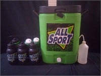 All Sport Cooler w/ Bottle Caddy & Bottles