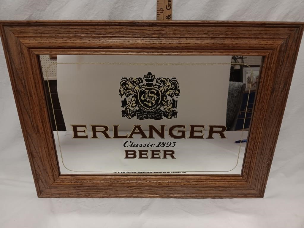 Jos. Schlitz Erlanger Beer Mirror