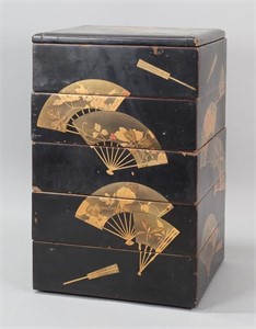 Japanese Meiji Style Lacquer Jubako