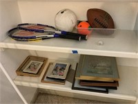 (2) Shelves: Frames/Balls