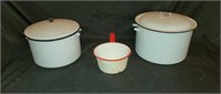 Enamelware Pots and Pan