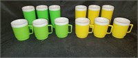 12 Vintage Retro Eagle Plastic Cups and Tumblers