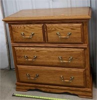 Solid Oak Small 3-Drawer Dresser 36"w x 35"t