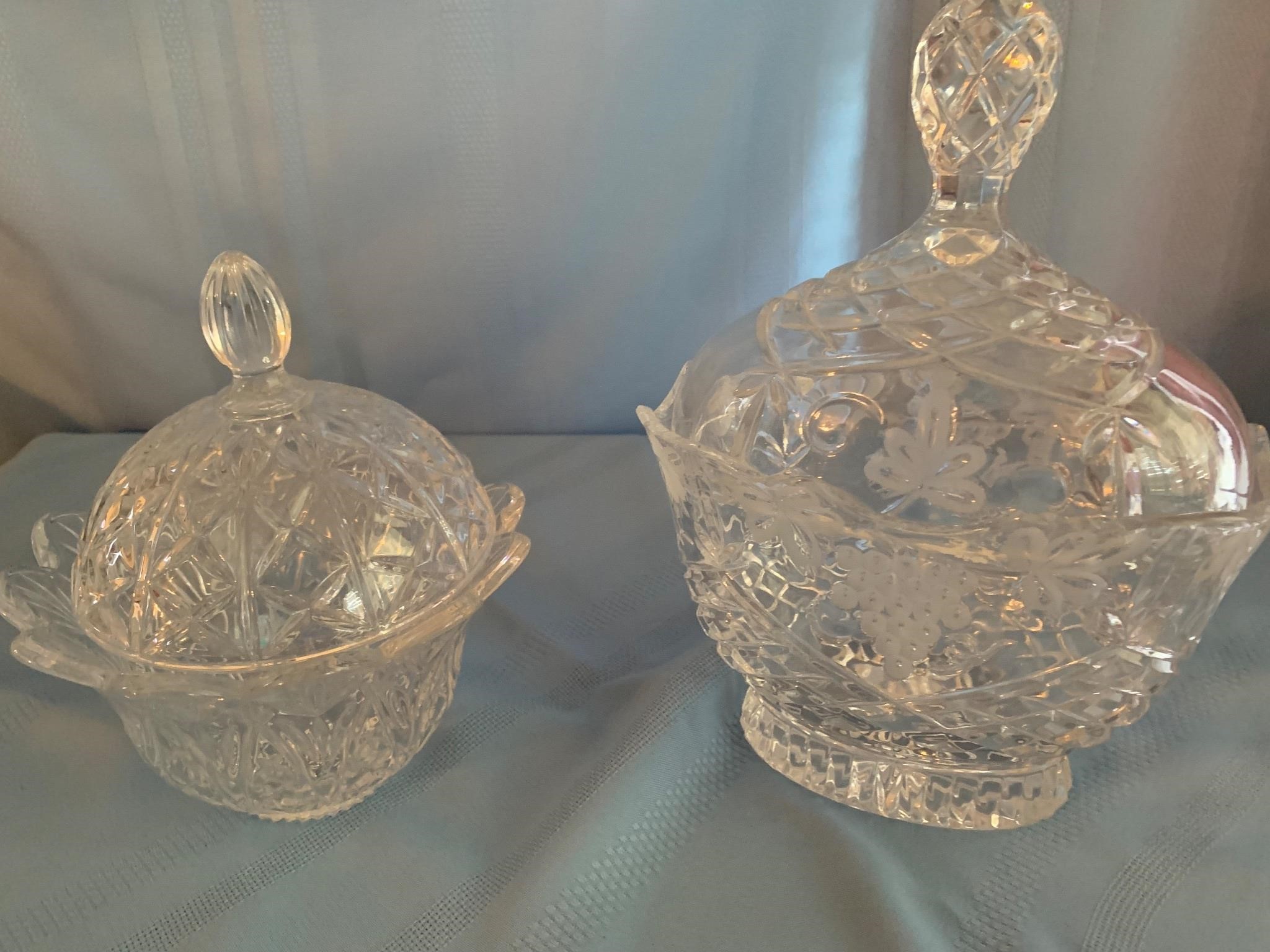 Cut Crystal Candy Dishes