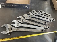 Proto/snap on crescent wrench set