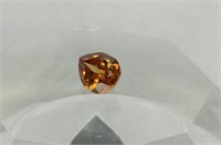 BROWN NATURAL AXINITE 6.70CT PEARL CUT