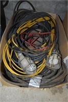 Box of Trouble Lights & Electrical Cords