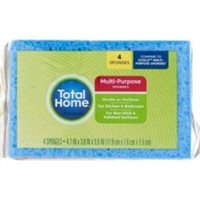 (2) Total Home Kitchen Sponges, 4 Ct