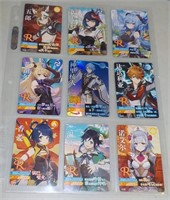 Lot of 9 Genshin Impact cards