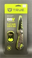 True Flat Dark Earth Duo (Knife & Opener) NEW