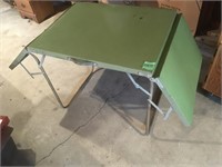 Metal folding table
