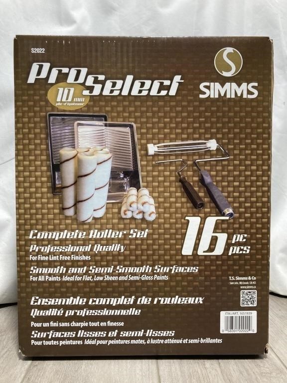 Simms Pro Select Complete Roller Set 16 Pieces