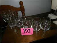 LARGE LOT CLEAR GLASS DRINKWARE