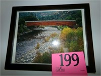 FRAMED COVERED BRIDGE PRINT10"X12"