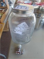 Glass dispenser jar, like new