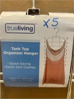 Tank Top Organizer Hanger 12"Wx20.67"H Qty 5