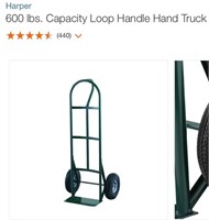 600 lbs. Capacity Loop Handle Hand Truck