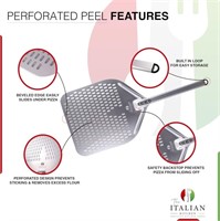 The Italian Kitchen 13" Perforated Pizza Peel