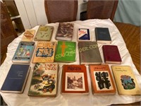 Vintage school and nursing books