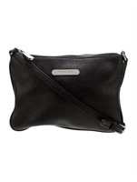Michael Kors Black Leather Jacquard Crossbody Bag