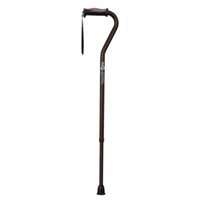 Hugo Adjustable Offset Handle Cane with Reflective