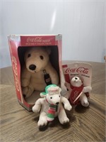 (3) Coca-Cola Stuffed Bears