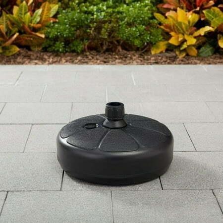 Mainstays 14 Fillable Resin Umbrella Base  Black