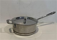 ALL CLAD 3 QT SAUCEPAN with Lid Stainless Steel