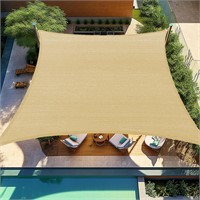 Shade&Beyond 8'x10' Shade Sail Rectangle Sand, Sun