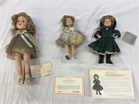 Three Shirley Temple doll’s, the Derby meant