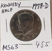 1978D Kennedy Half MS63