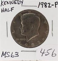 1982P Kennedy Half MS63