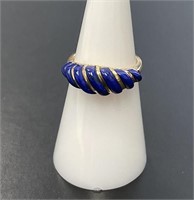 14 KT Blue Lapis Ring