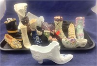 Porcelain, Resin & Glass Shoe Collection