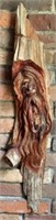 Vintage "Old man in Tree" Decorative Wood Carving
